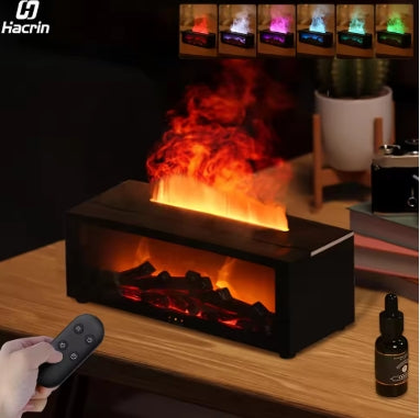 AquaFlame Aroma Diffuser - LED Flame Humidifier