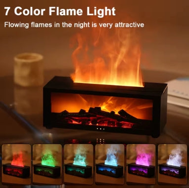 AquaFlame Aroma Diffuser - LED Flame Humidifier