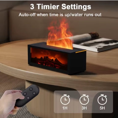 AquaFlame Aroma Diffuser - LED Flame Humidifier