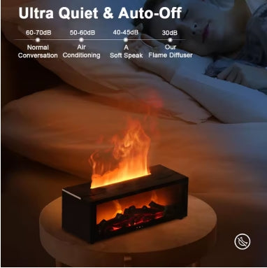 AquaFlame Aroma Diffuser - LED Flame Humidifier