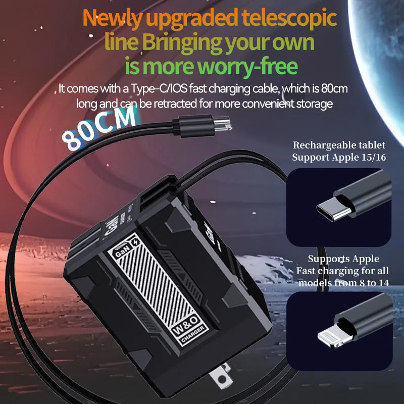 20W GaN Smart Retractable Charger -  🎁 Buy 1 Get 1 🎁